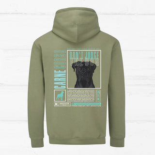 "Don't judge the dog" Unisex Hoodie (Cane Corso)