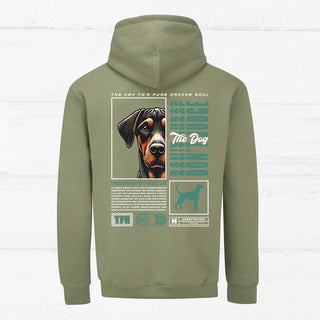 "Don't judge the dog" Unisex Hoodie (Dobermann)