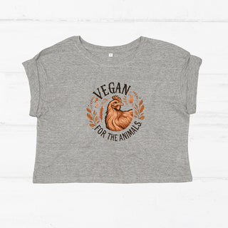 "Vegan for the Animals" Crop Top