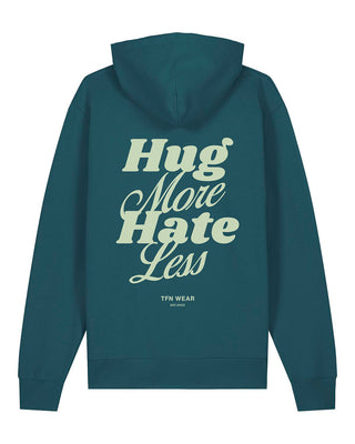 „Hug More, Hate Less“ Unisex Hoodie