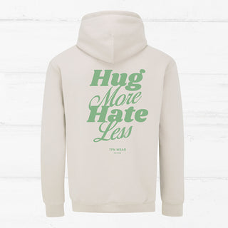 „Hug More, Hate Less“ Unisex Hoodie