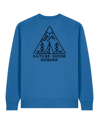 "Nature needs Heroes - Tent" Unisex Sweater