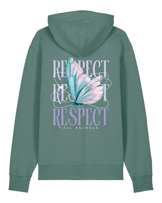 "Respect all Animal - Butterfly" Hoodie