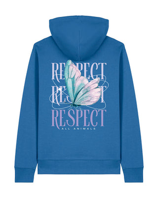 "Respect all Animal - Butterfly" Hoodie