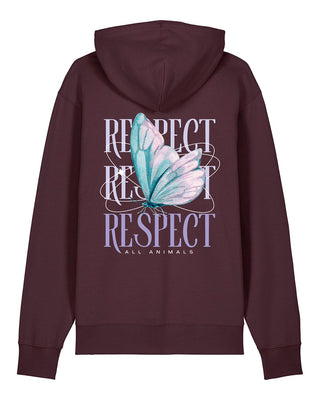 "Respect all Animal - Butterfly" Hoodie