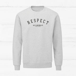 "Respect all Animals - College" Sweater