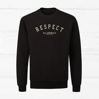 "Respect all Animals - College" Sweater