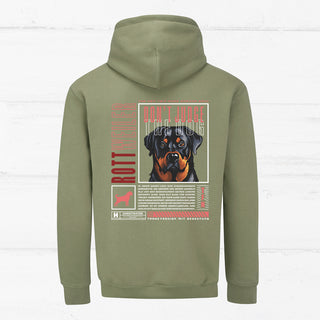 "Don't judge the dog" Unisex Hoodie (Rottweiler)