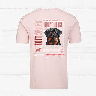 "Don't judge the dog" Unisex Shirt (Rottweiler)