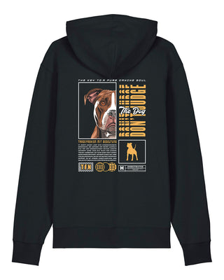 "Don't judge the dog" Unisex Hoodie (Staffordshire Terrier)