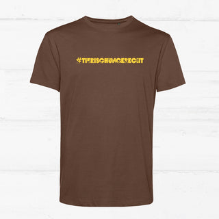 #tierischungerecht Banner Shirt T-Shirt Vier Pfoten - Stiftung für Tierschutz Brown S Herren